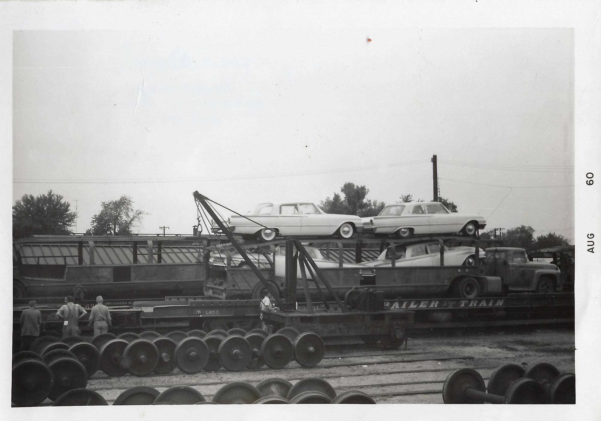 Train Delivery of Ford Cars